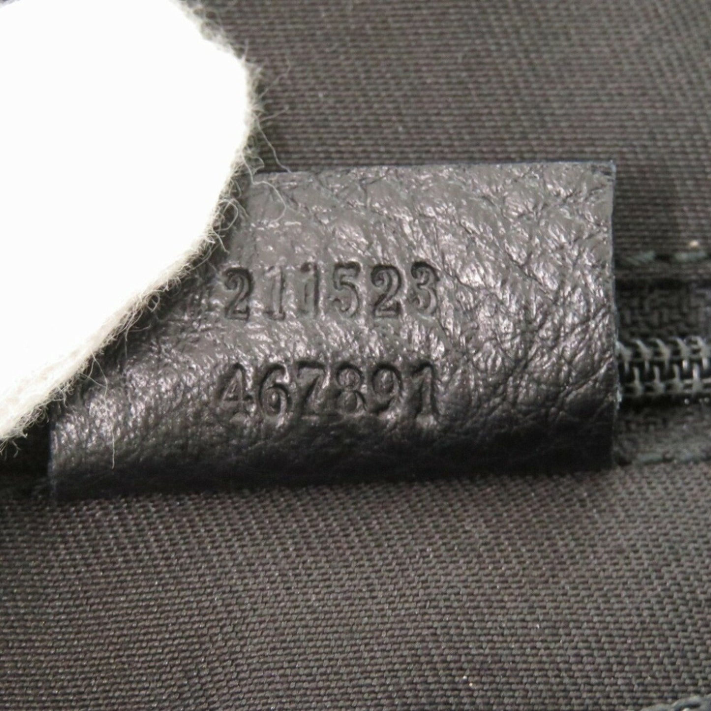 Gucci Horsebit Black Canvas Shoulder Bag
