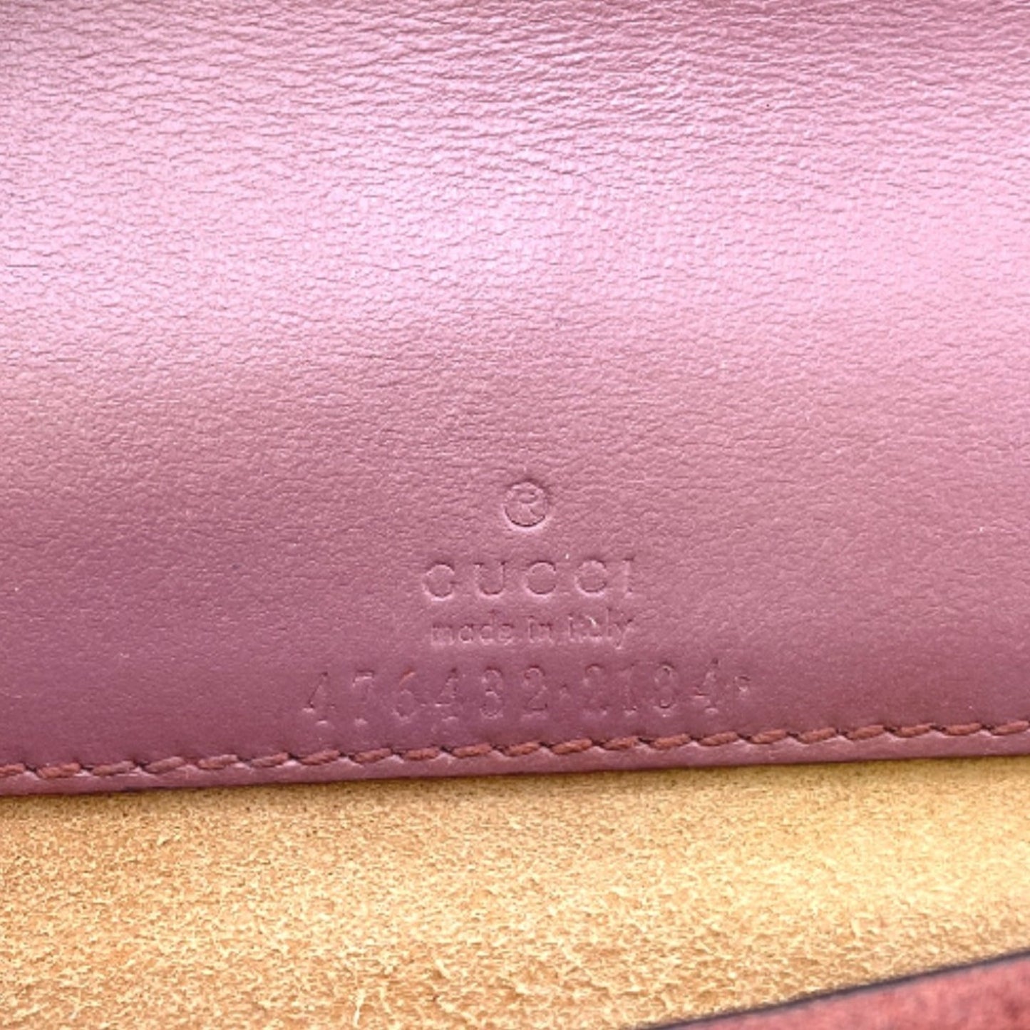 Gucci Beige Red Color Pvc Suede Shoulder Bag