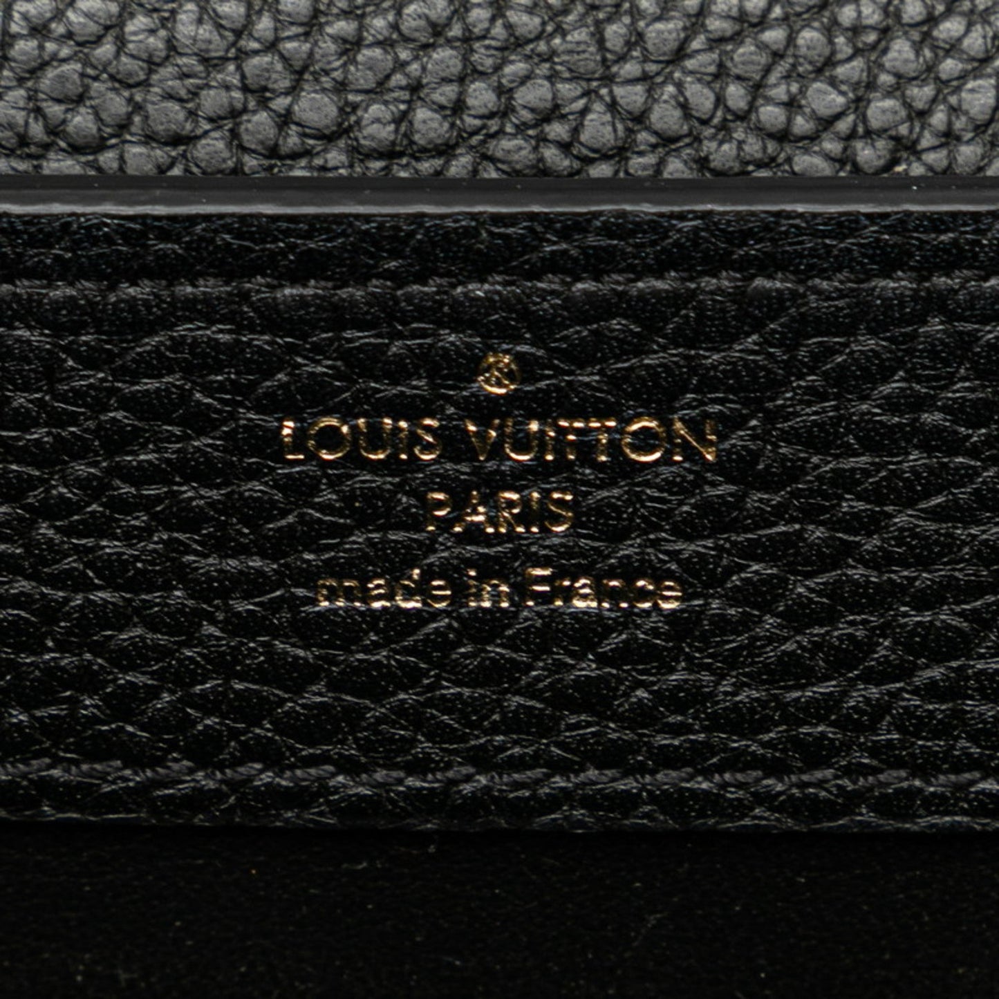 Louis Vuitton Black Noir Leather Handbag Shoulder Bag