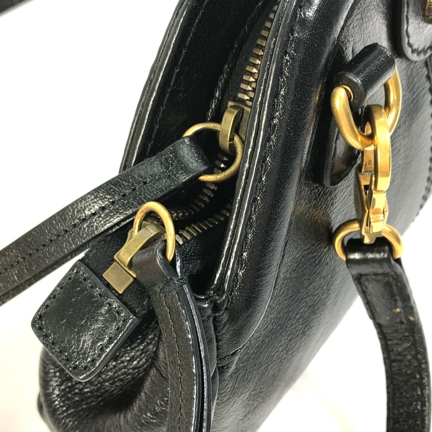 Gucci Black Leather Shoulder Bag