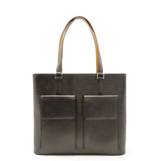Louis Vuitton Black Noir Monogram Mat Leather Shoulder Bag Tote Bag ()