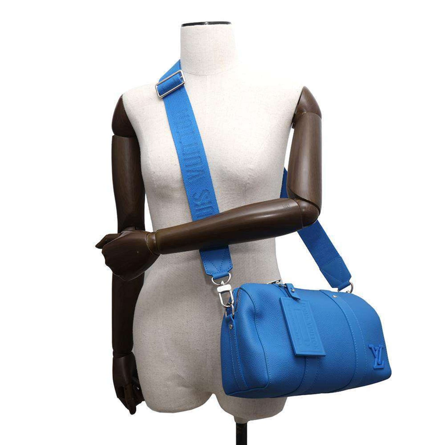 Louis Vuitton Blue Leather Shoulder Bag