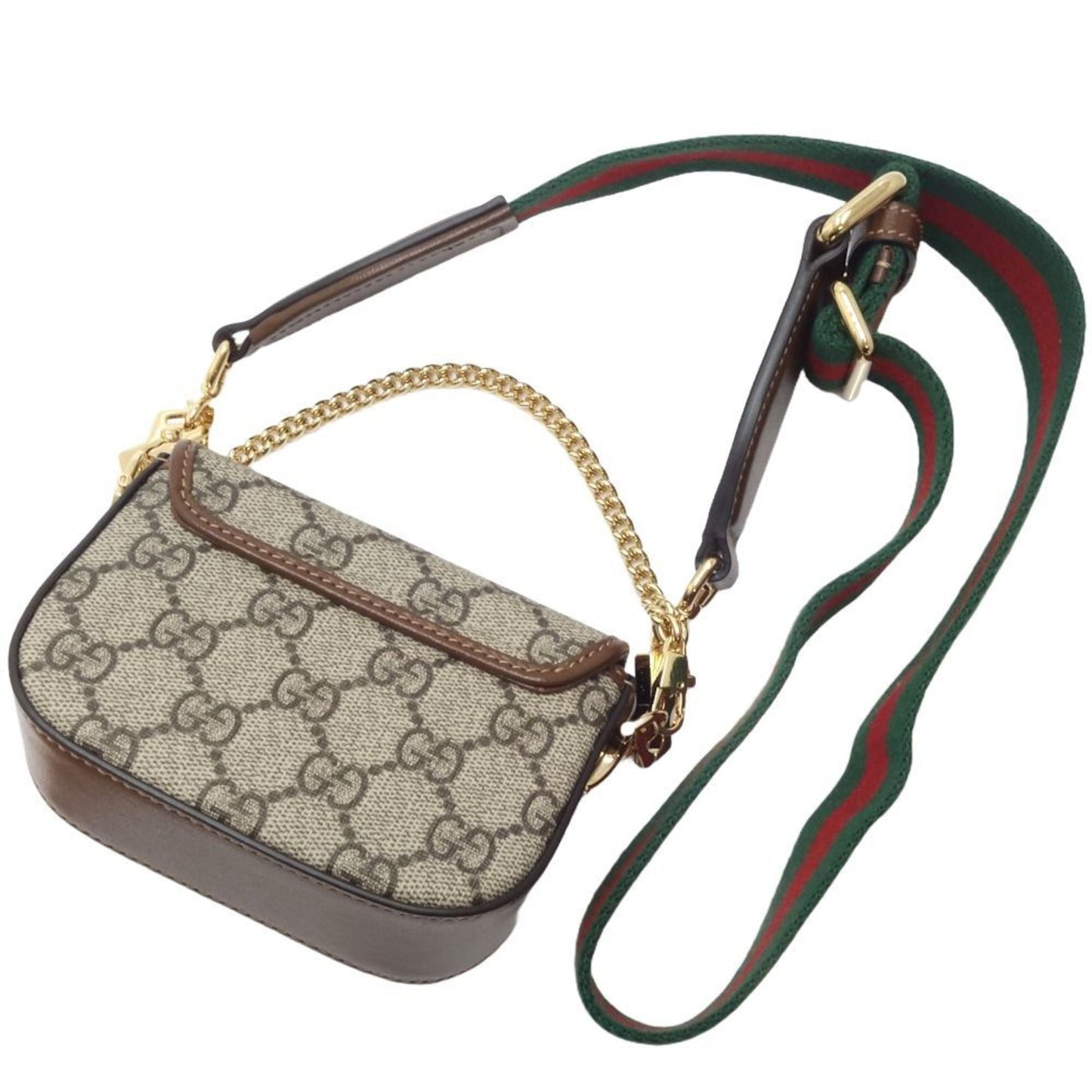 Gucci Beige Brown Gg Supreme Canvas Shoulder Bag