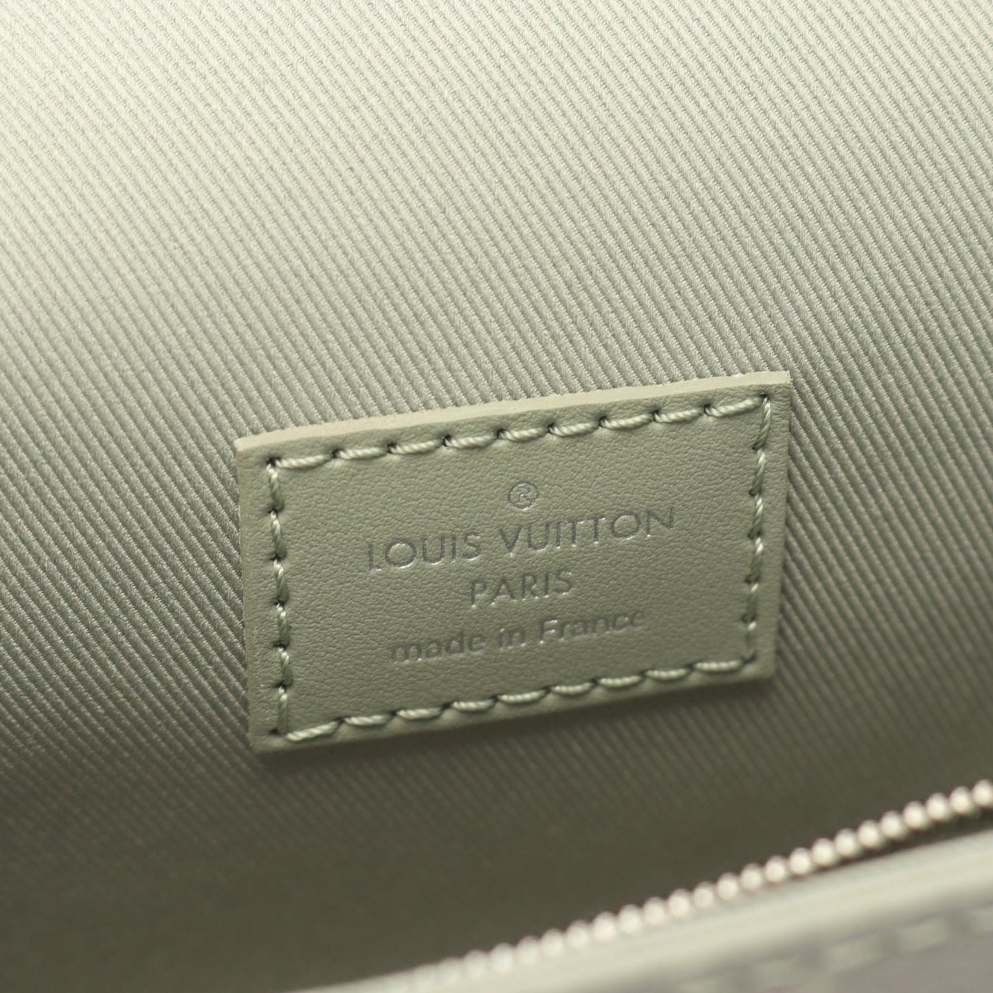Louis Vuitton Khaki Coated Canvas Leather Shoulder Bag