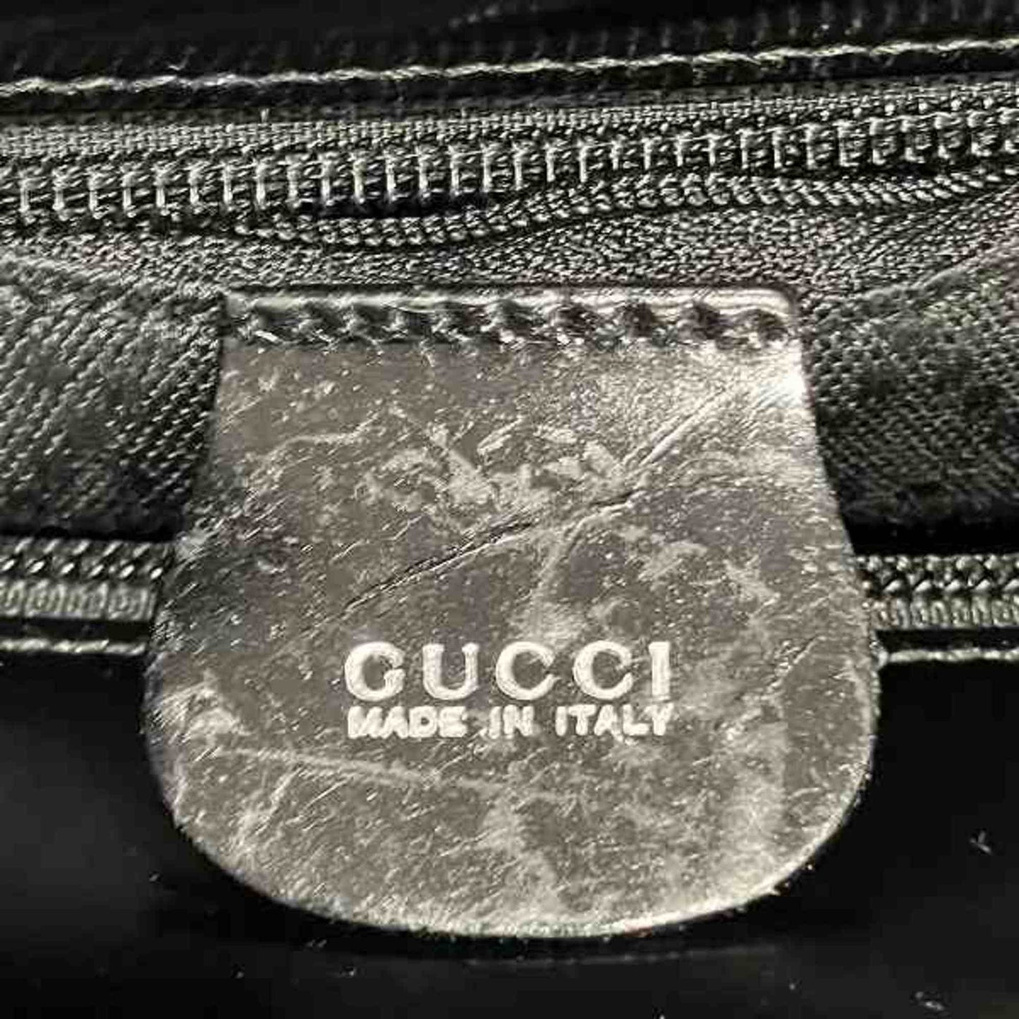 Gucci Black Nylon Canvas Shoulder Bag Tote Bag