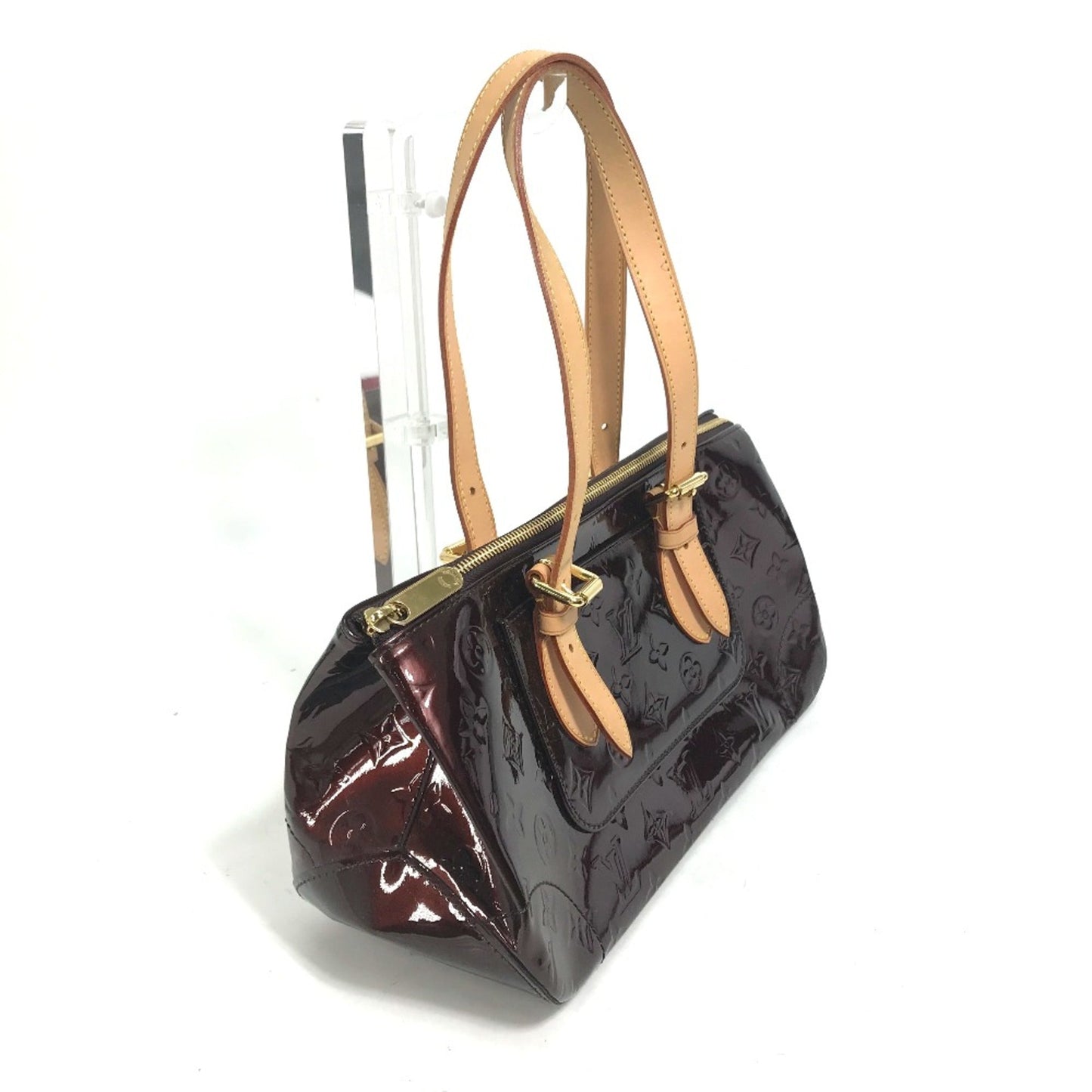 Louis Vuitton Red Leather Shoulder Bag