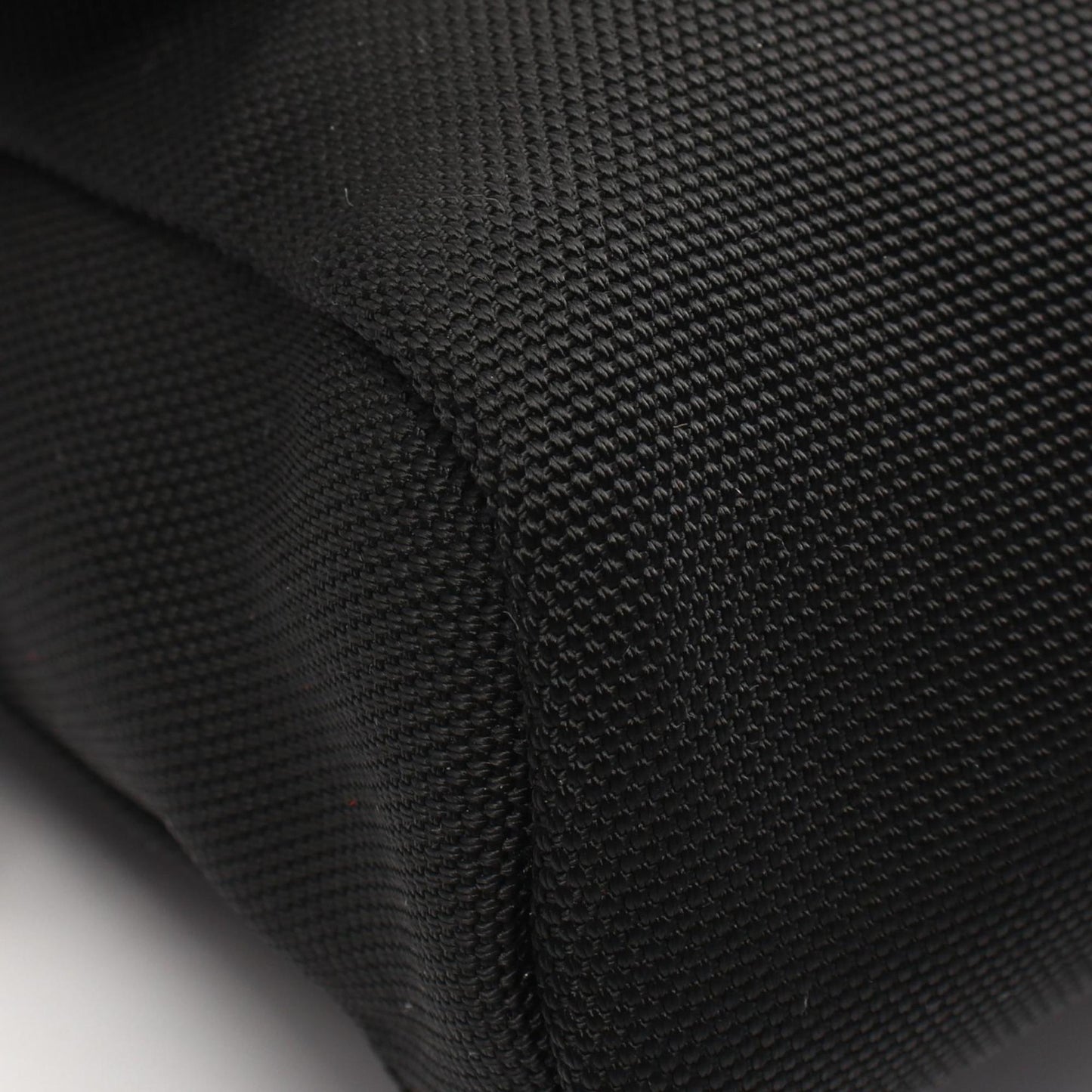 Gucci Black Leather Nylon Canvas Shoulder Bag