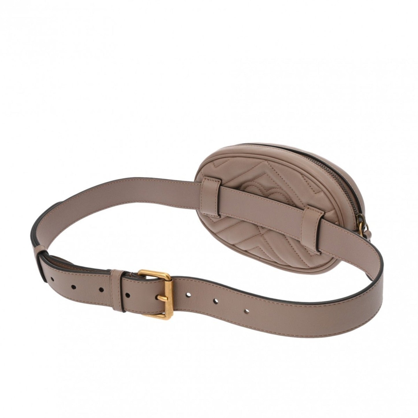 Gucci Gg Marmont Grayish Leather Fanny Pack