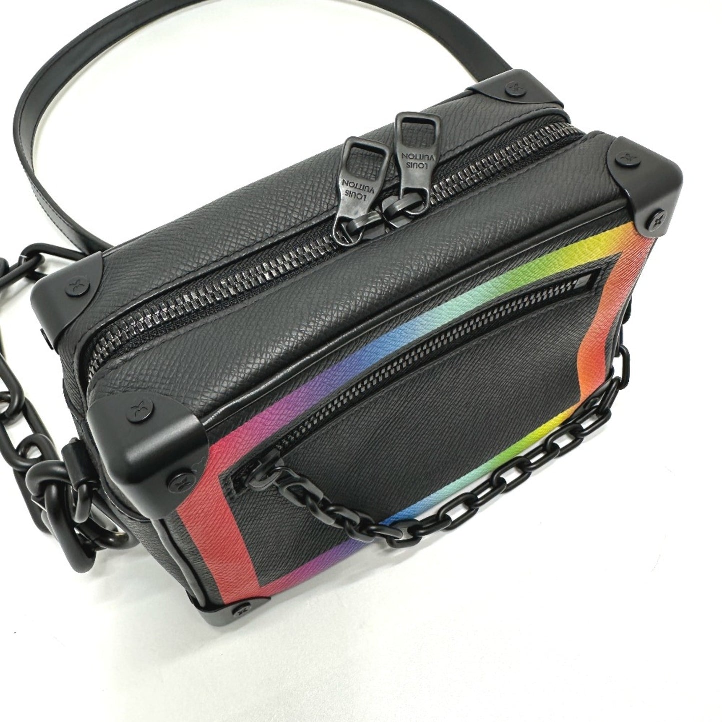 Louis Vuitton Black Leather Shoulder Bag