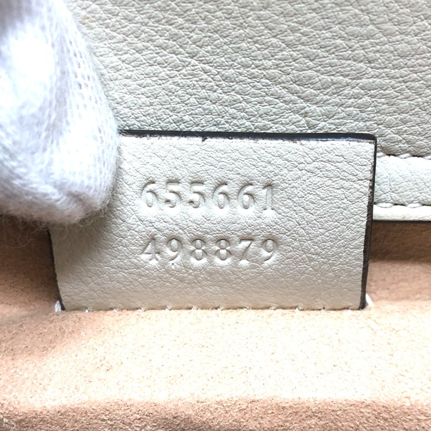 Gucci White Leather Shoulder Bag