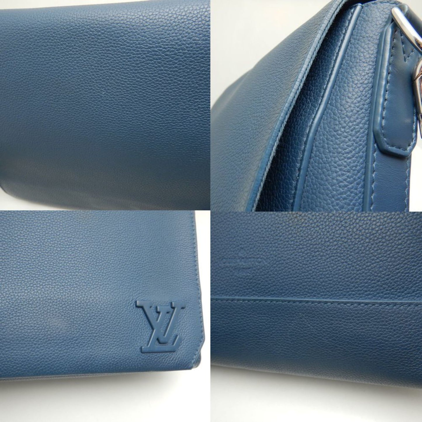 Louis Vuitton Navy Leather Shoulder Bag