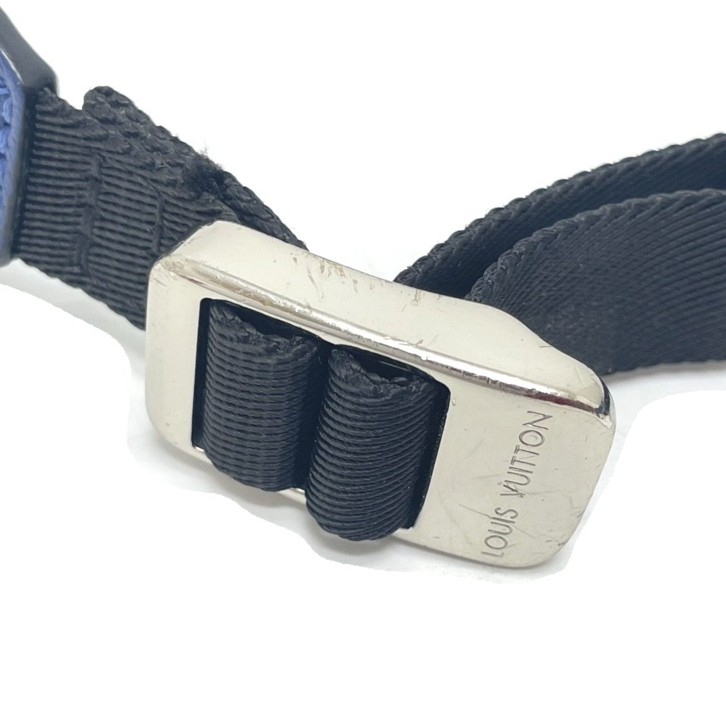 Louis Vuitton Blue Leather Shoulder Bag