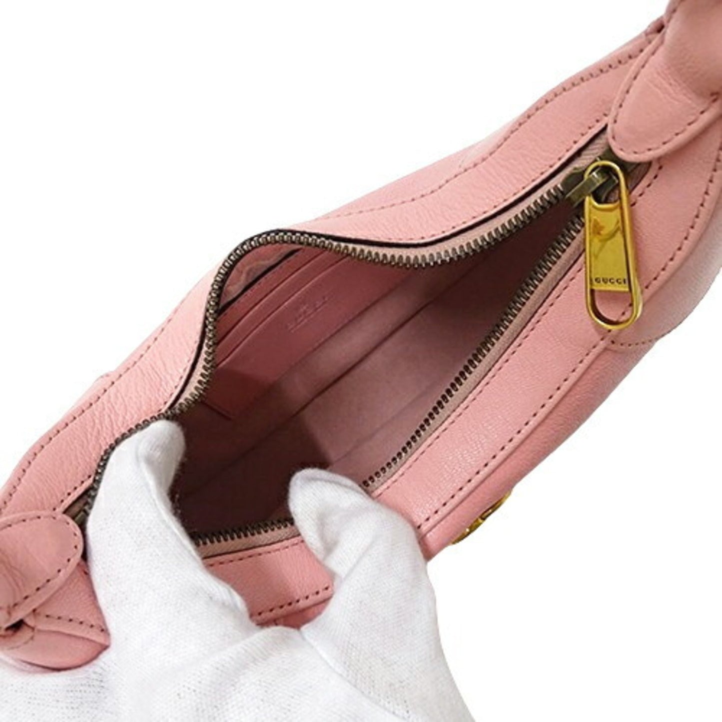 Gucci Pink Leather Shoulder Bag