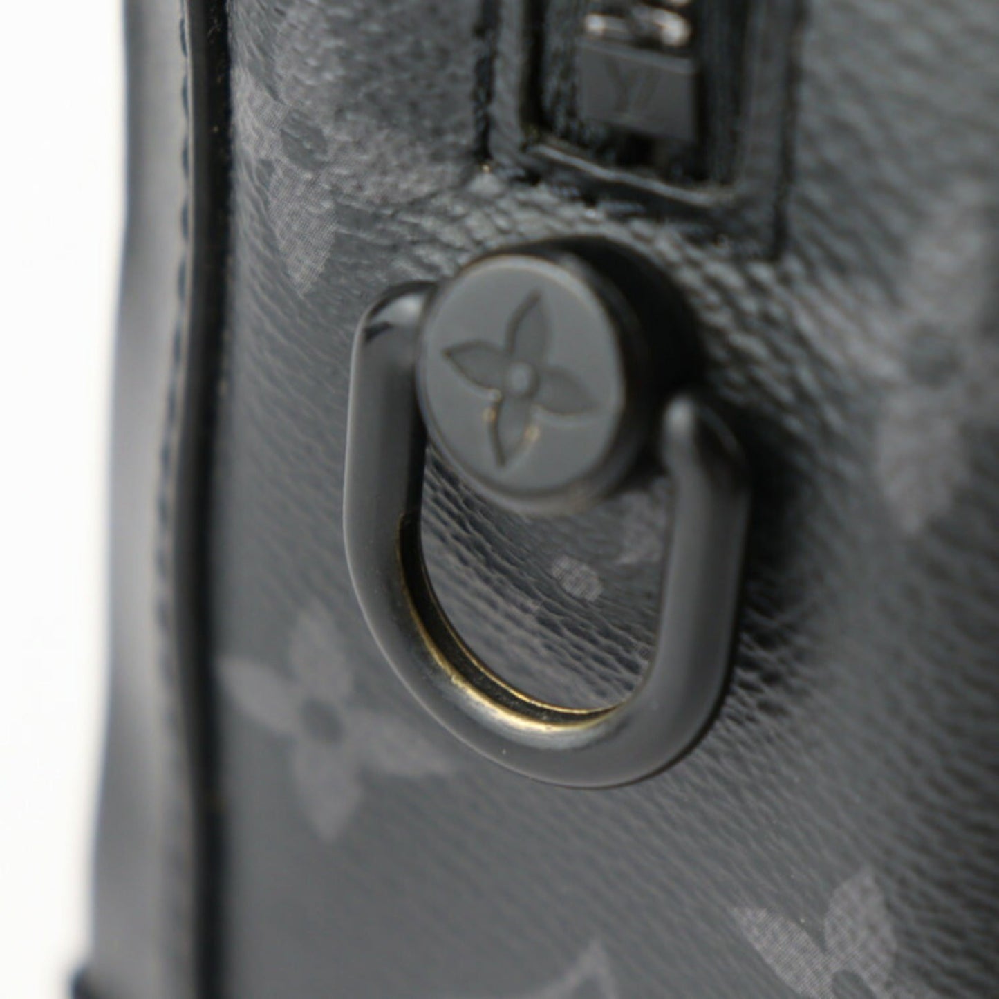 Louis Vuitton Black Monogram Eclipse Leather Clutch Bag Handbag Shoulder Bag