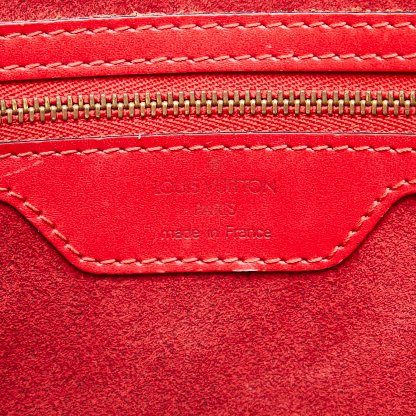 Louis Vuitton Castilian Red Leather Shoulder Bag Tote Bag