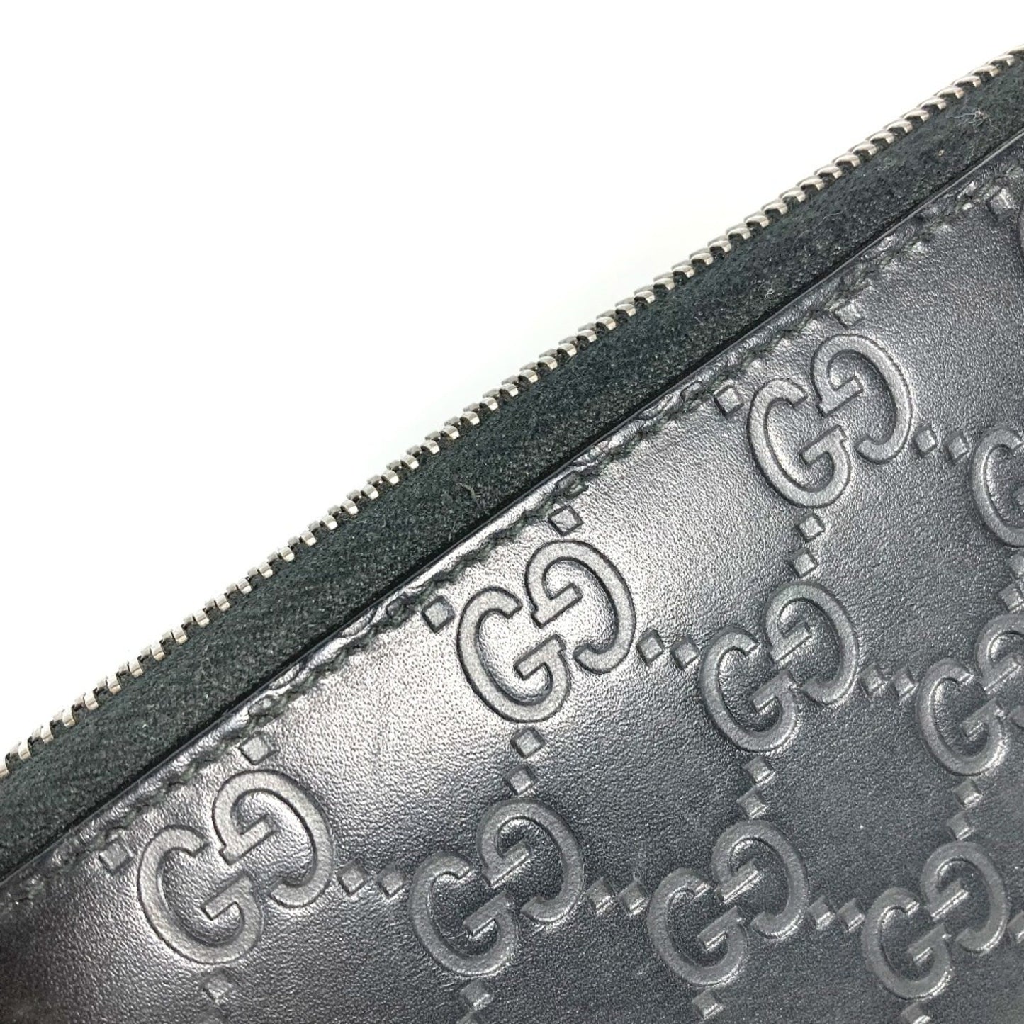 Gucci Black Leather Long Wallet (Bi-Fold)