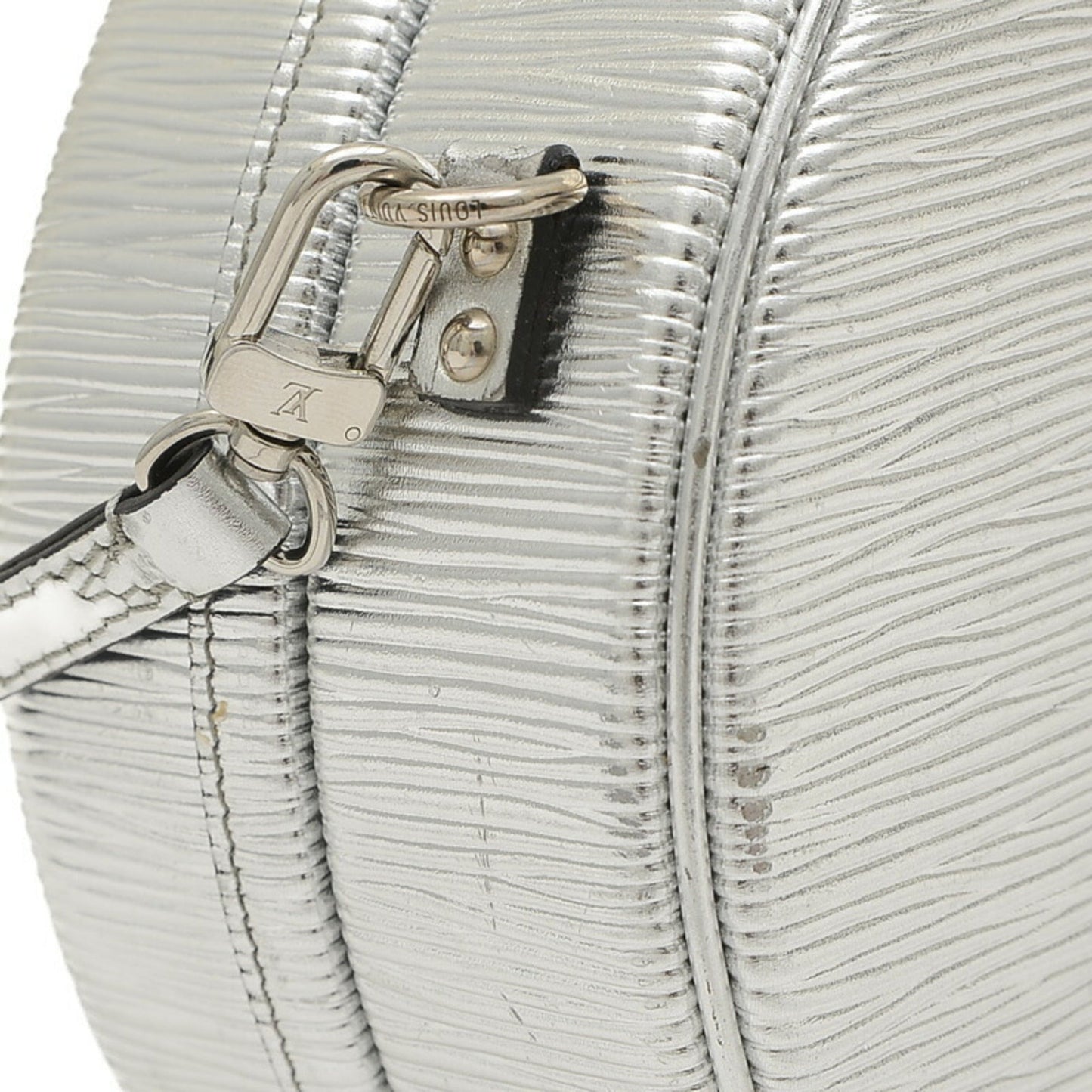 Louis Vuitton Silver Epi Leather Handbag Shoulder Bag