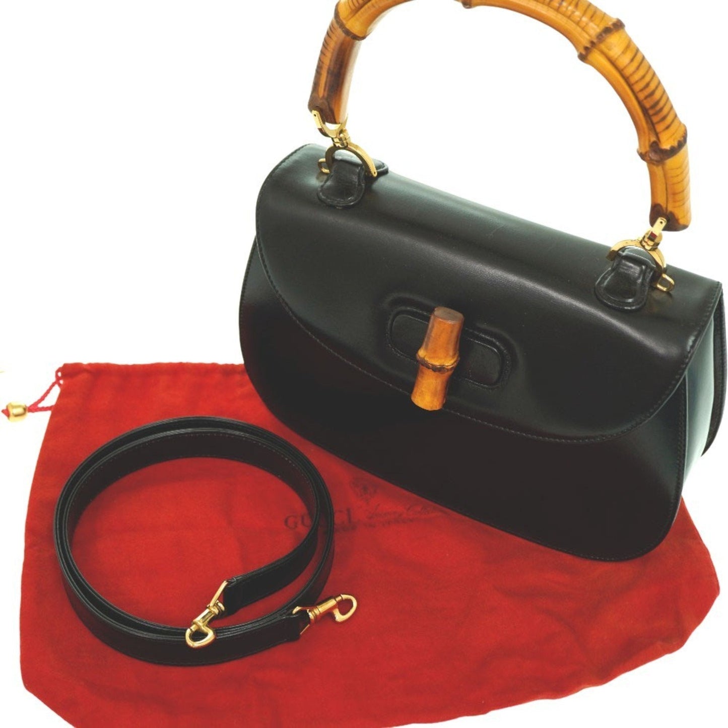 Gucci Black Leather Handbag