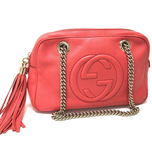 Gucci Pink Leather Shoulder Bag ()