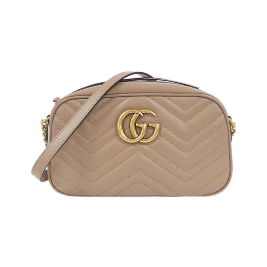 Gucci Gg Marmont Gold Quilting Shoulder Bag ()