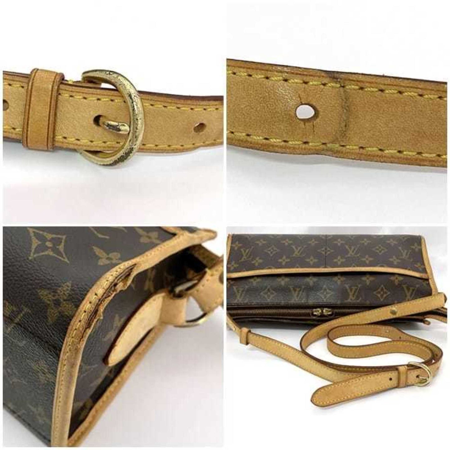 Louis Vuitton Monogram Beige Brown Monogram Monogram Shoulder Bag