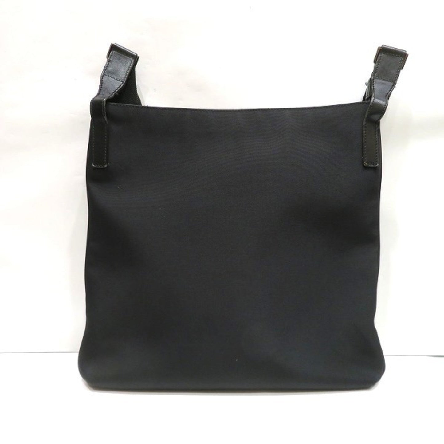 Gucci Black Canvas Leather Shoulder Bag