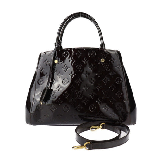 Louis Vuitton Amarante Monogram Vernis Handbag Shoulder Bag Tote Bag ()