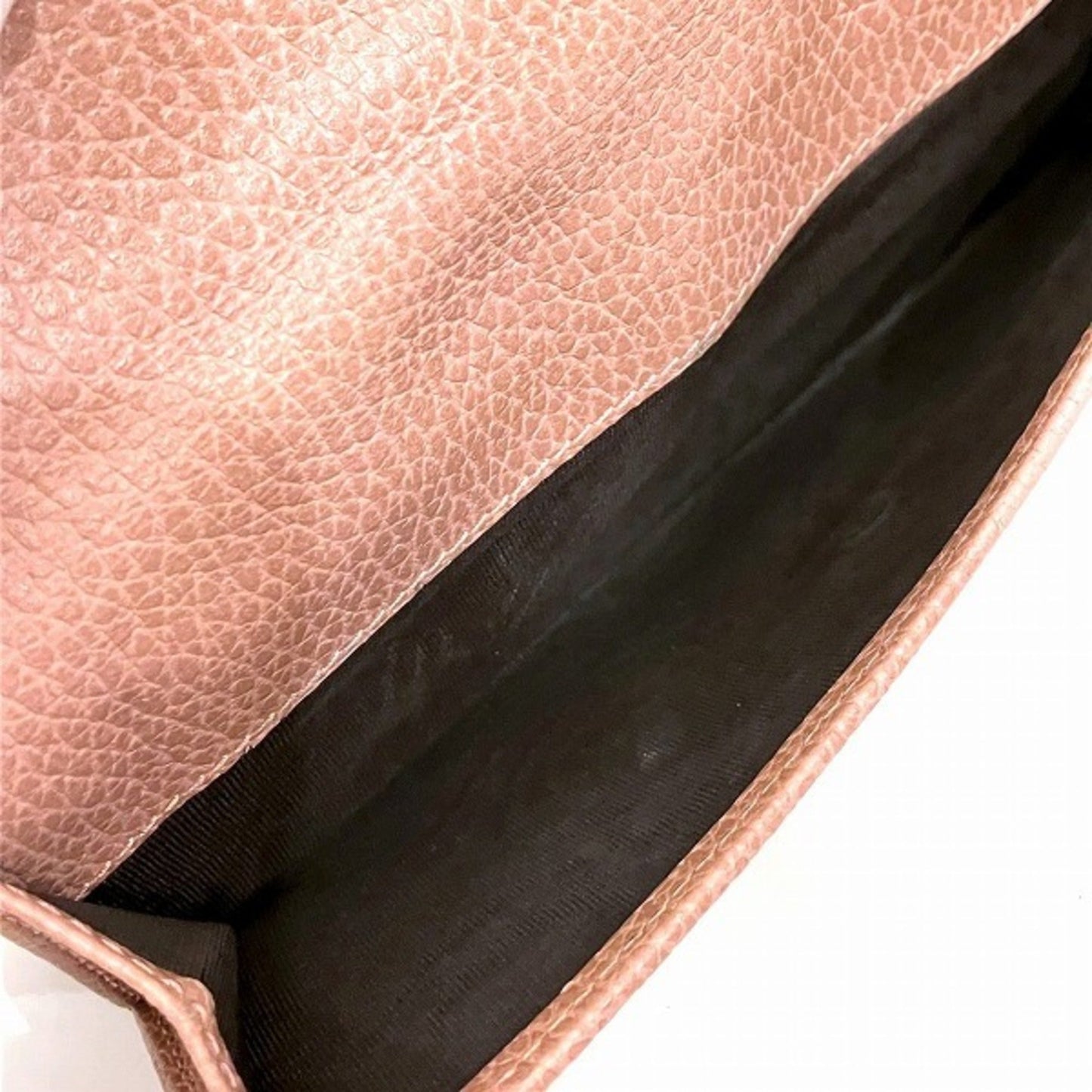 Gucci Brown Pink Gg Canvas Leather Coin Purse/Coin Case