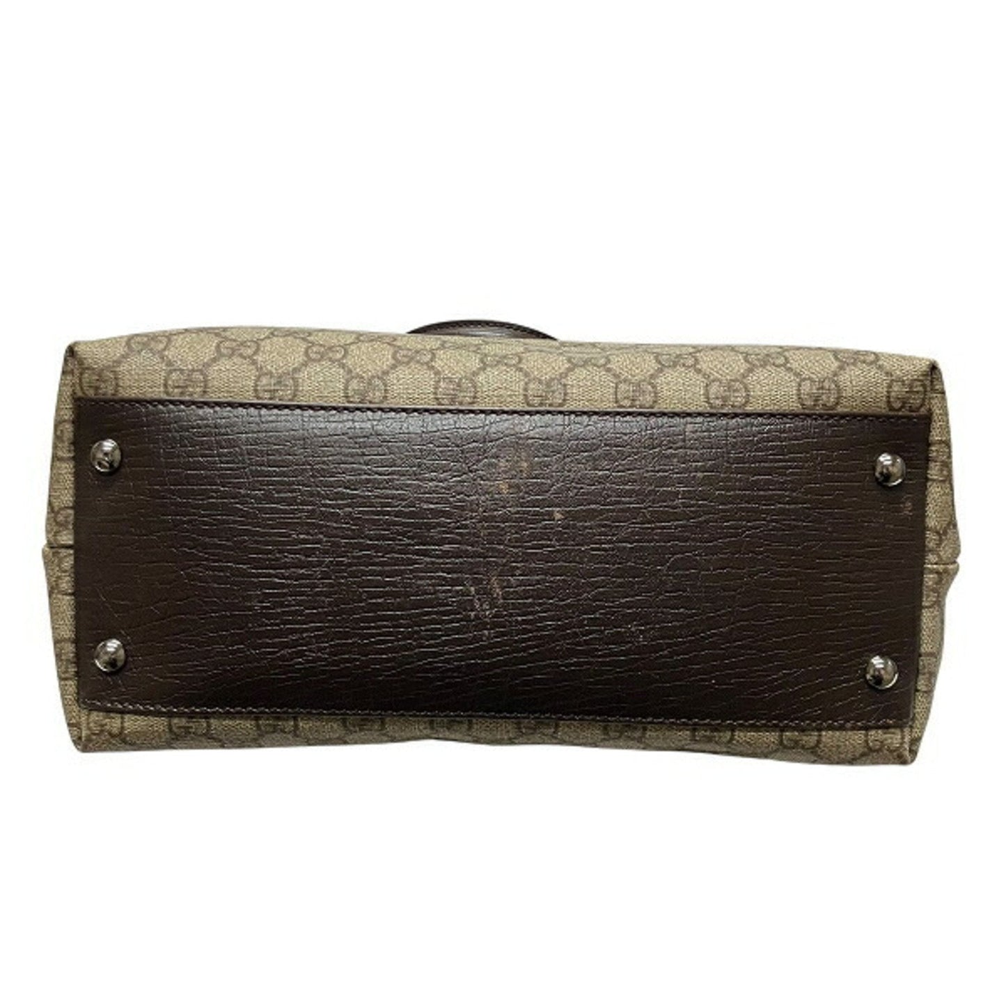 Gucci Brown Pvc Leather Tote Bag