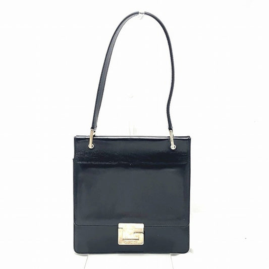 Gucci Black Leather Handbag Shoulder Bag ()