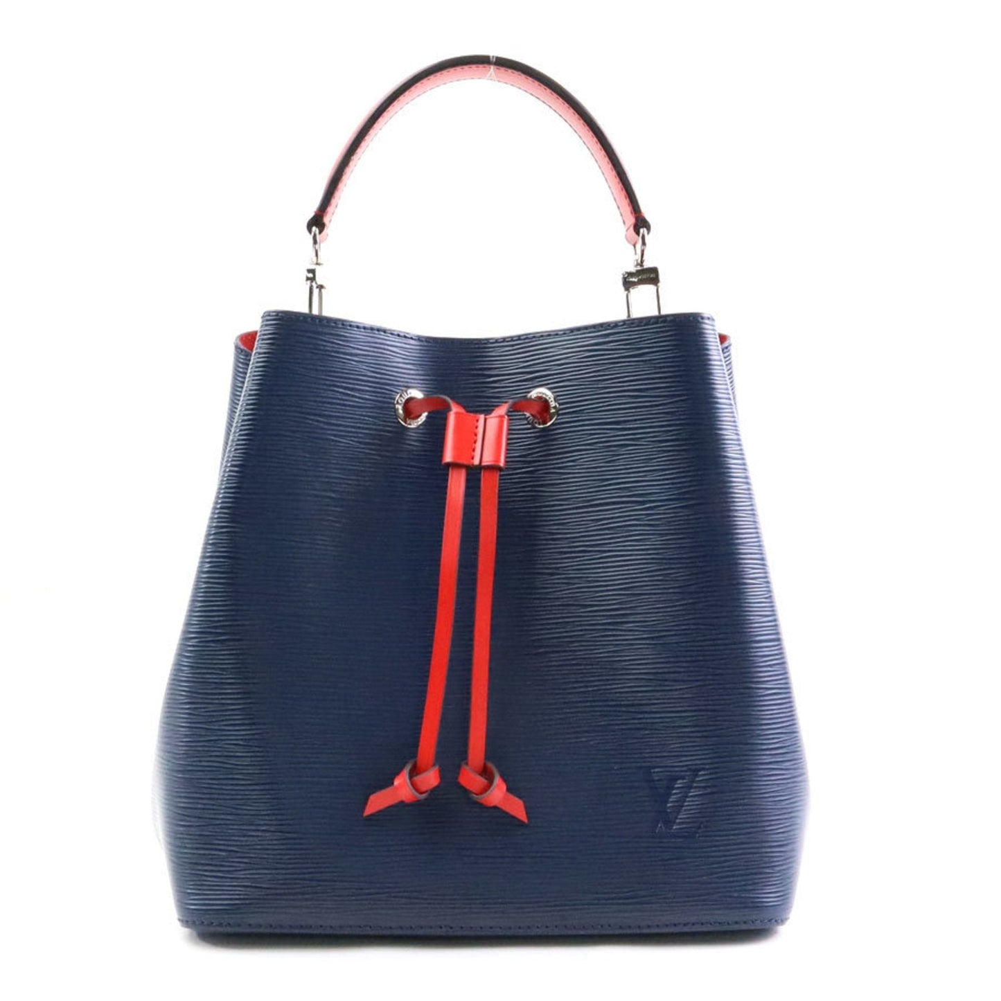 Louis Vuitton Navy Red Color Epi Leather Handbag Shoulder Bag ()