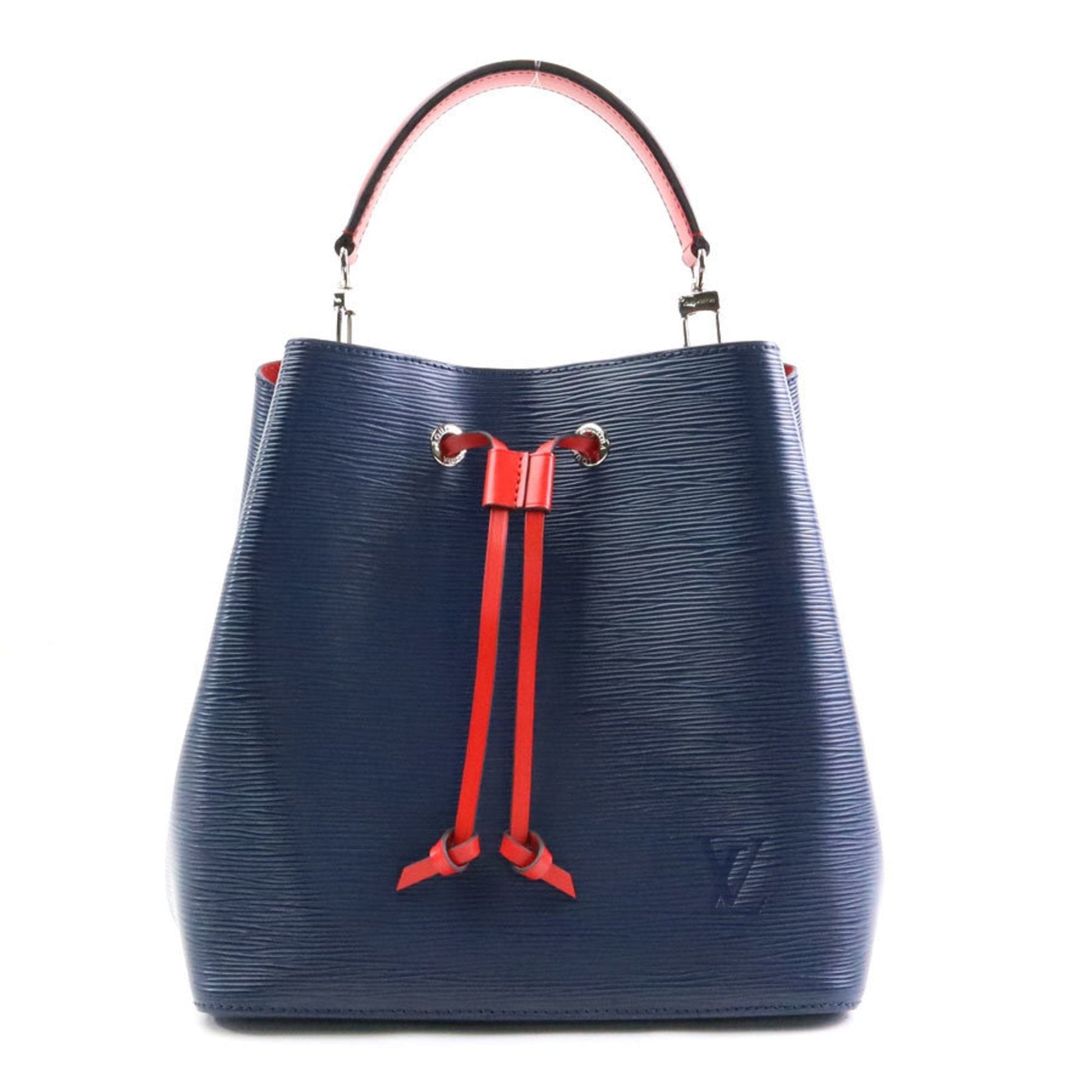 Louis Vuitton Navy Red Color Epi Leather Handbag Shoulder Bag ()