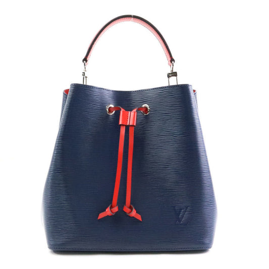 Louis Vuitton Navy Red Color Epi Leather Handbag Shoulder Bag ()