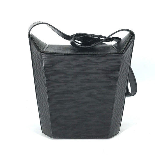 Louis Vuitton Black Leather Shoulder Bag ()