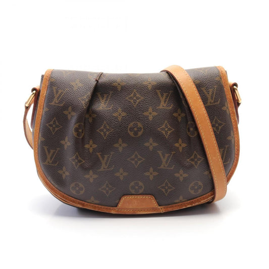 Louis Vuitton Monogram Brown Pvc Leather Shoulder Bag ()