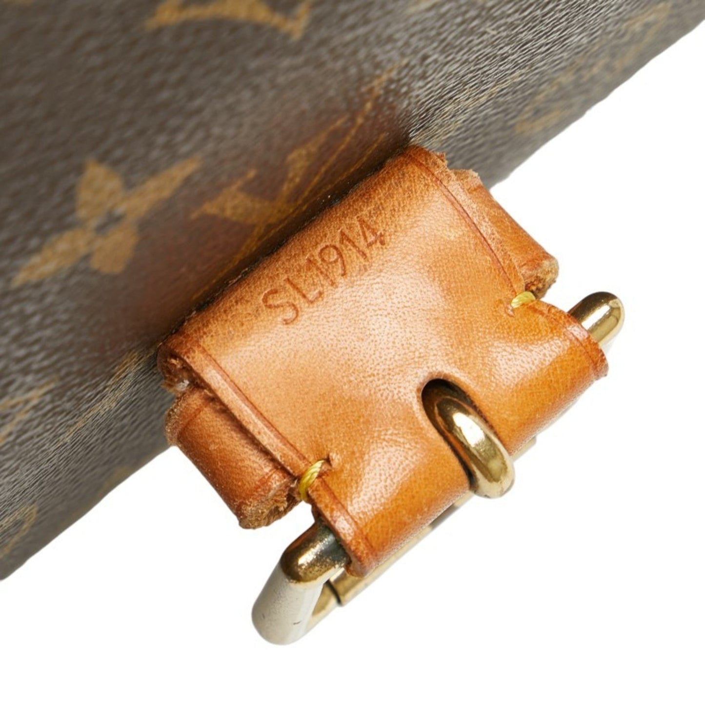 Louis Vuitton Brown Pvc Leather Handbag Shoulder Bag