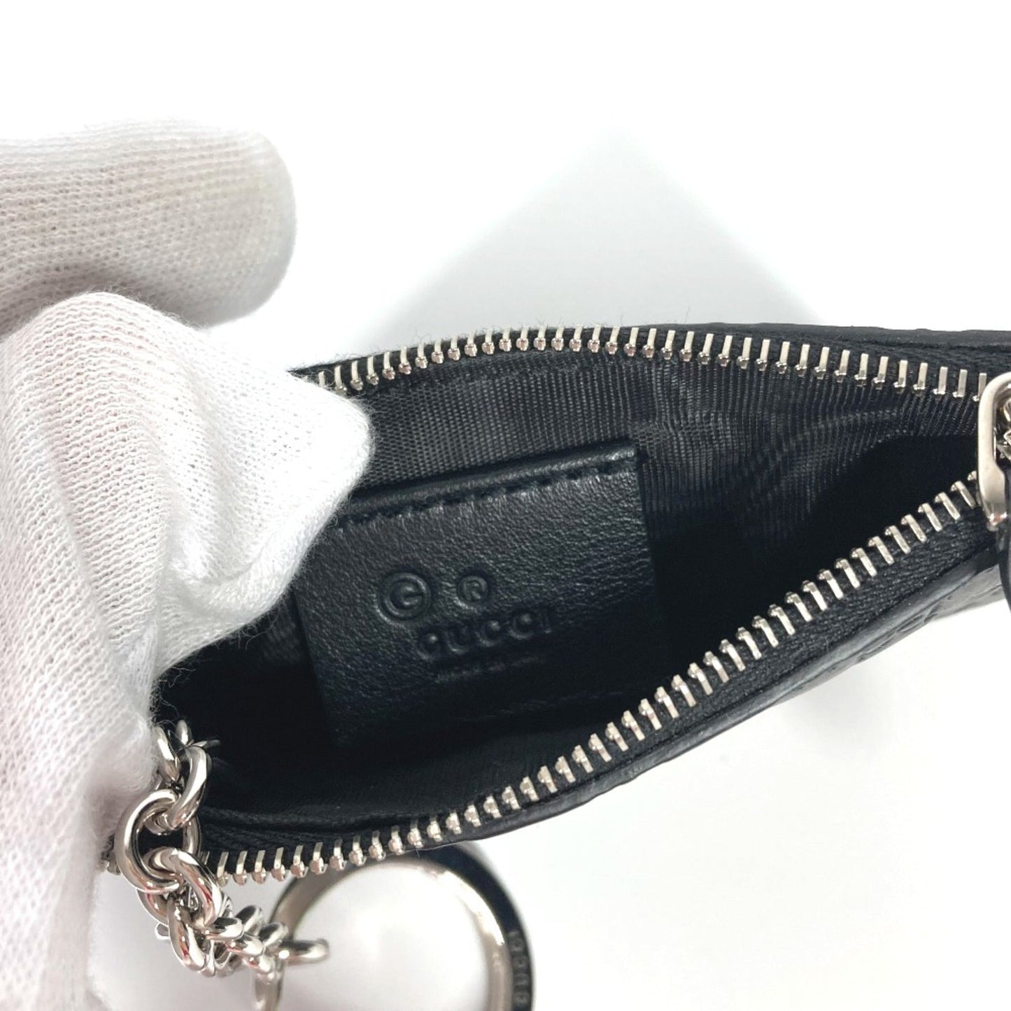 Gucci Black Leather Coin Purse/Coin Case