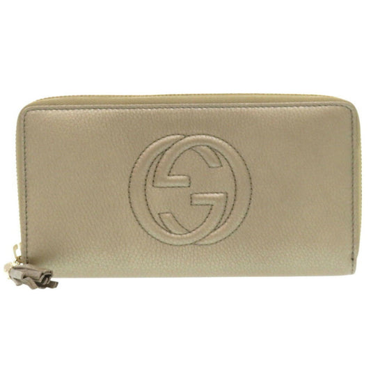 Gucci Gold Leather Wallet (Bi-Fold) ()