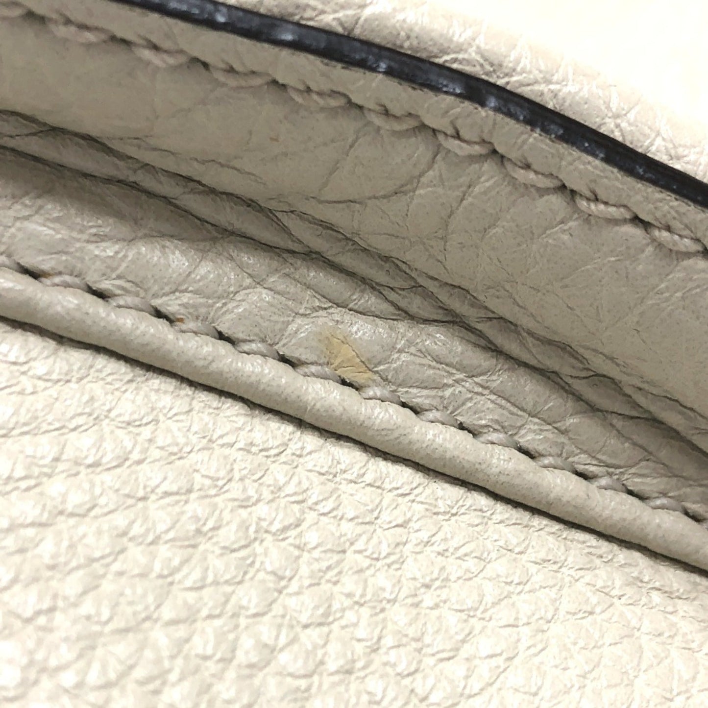 Gucci White Leather Backpack