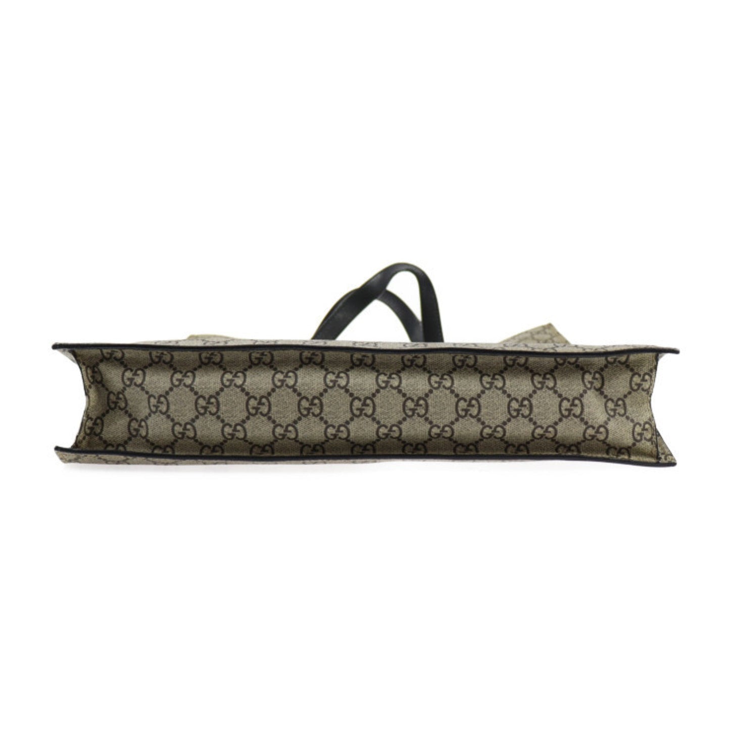 Gucci Beige Black Brown Gg Supreme Leather Shoulder Bag Tote Bag