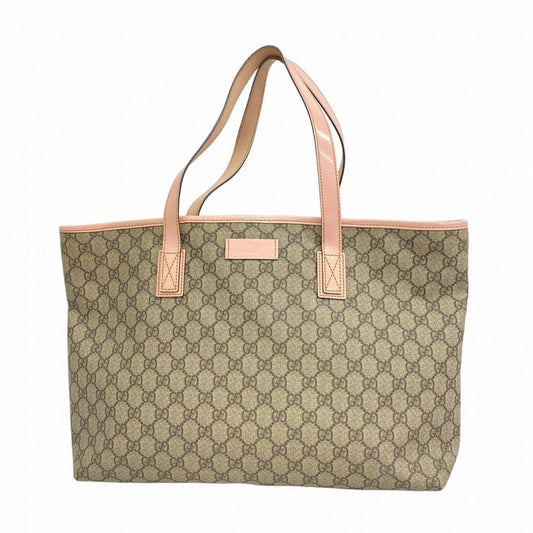 Gucci Brown Pink Pvc Tote Bag ()