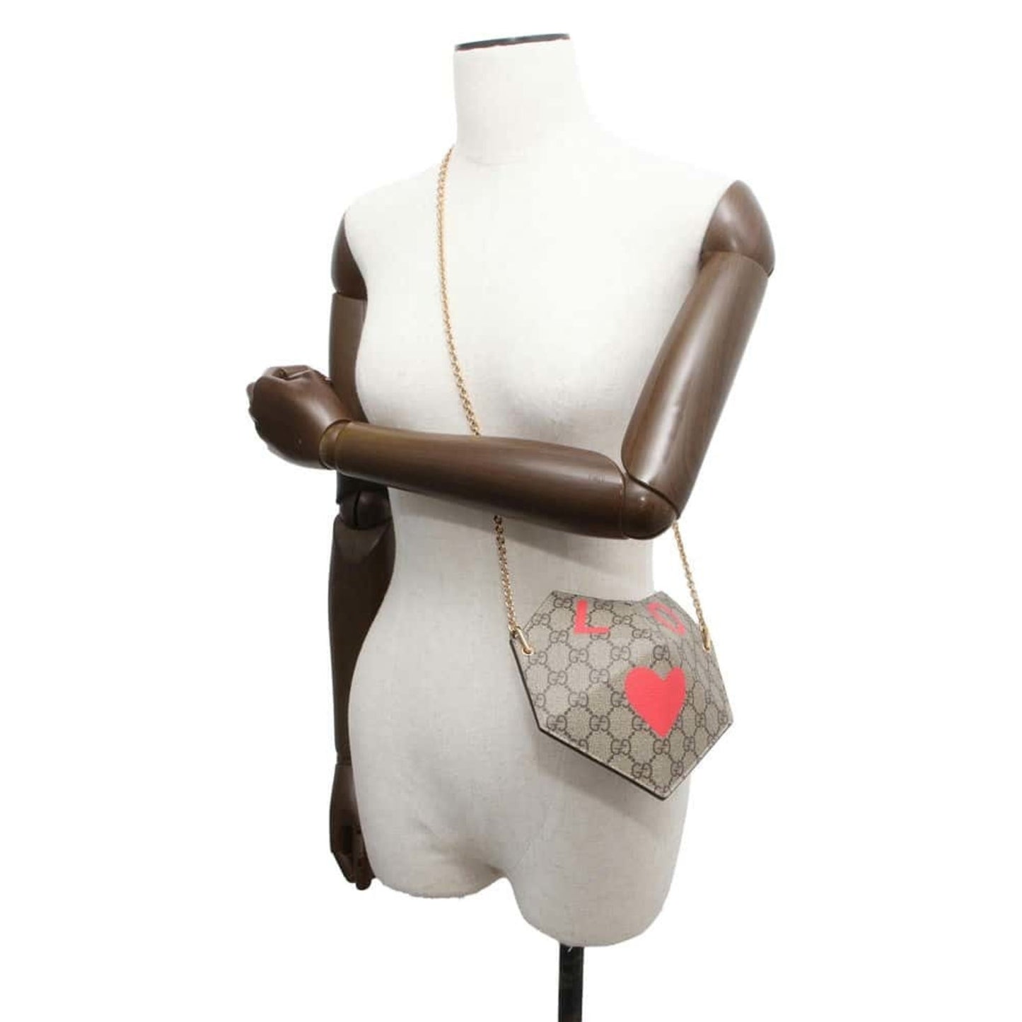 Gucci Beige Red Color Gg Supreme Shoulder Bag