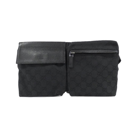 Gucci Black Gg Canvas Fanny Pack ()