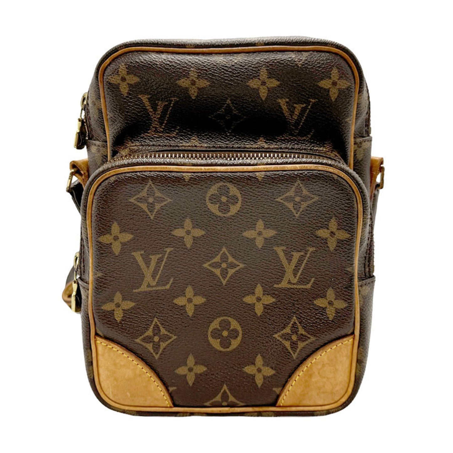Louis Vuitton Brown Monogram Shoulder Bag ()