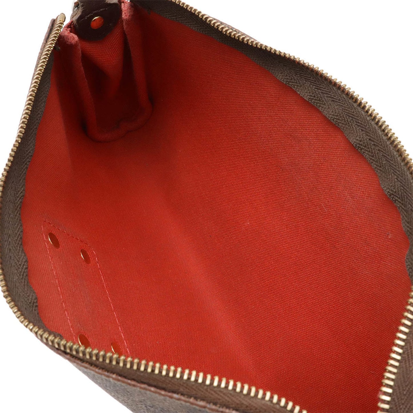 Louis Vuitton Brown Pvc Clutch Bag Pouch Shoulder Bag