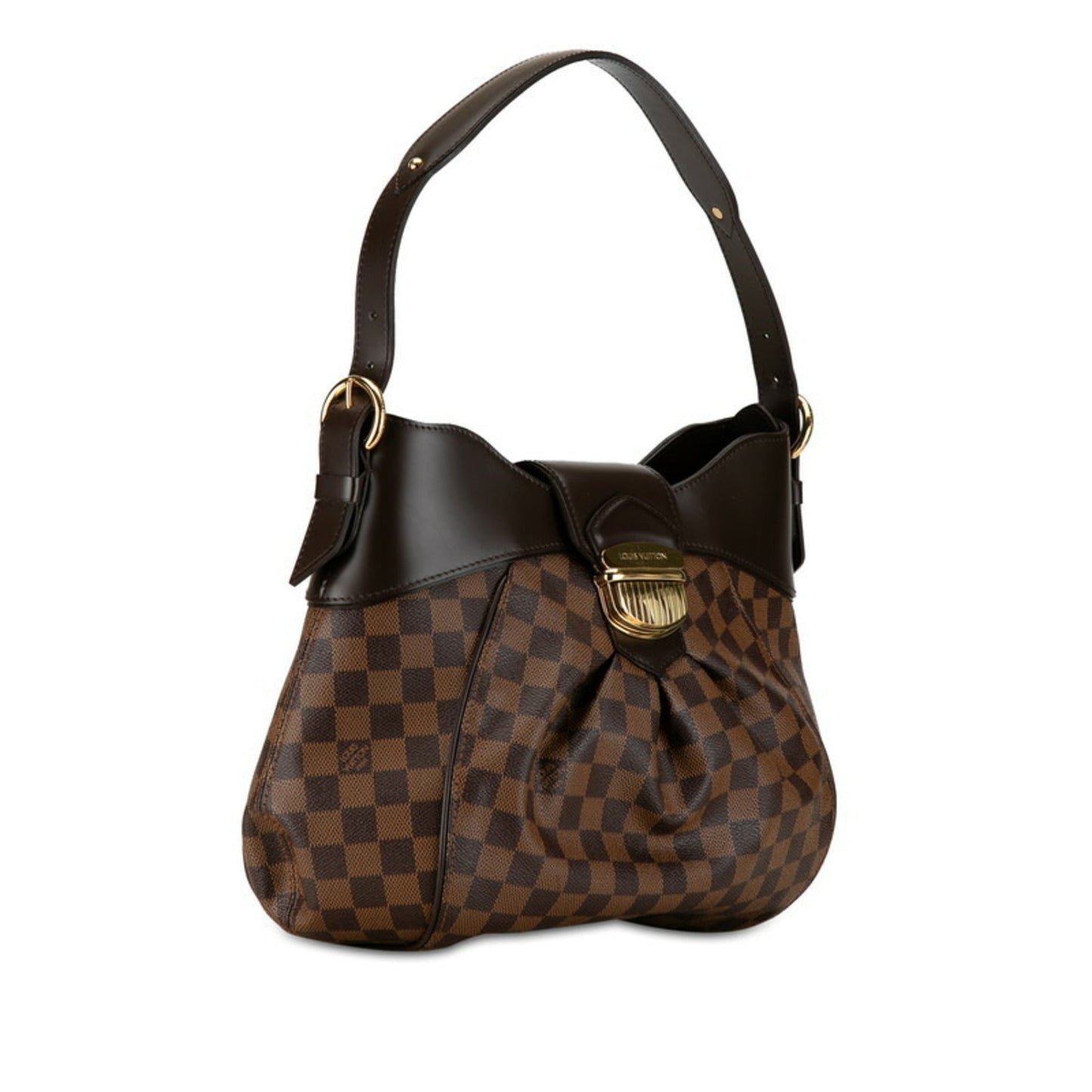 Louis Vuitton Brown Pvc Leather Pochette Pouch Shoulder Bag