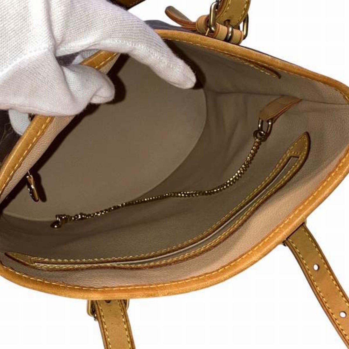 Louis Vuitton Brown Pouch Shoulder Bag Tote Bag