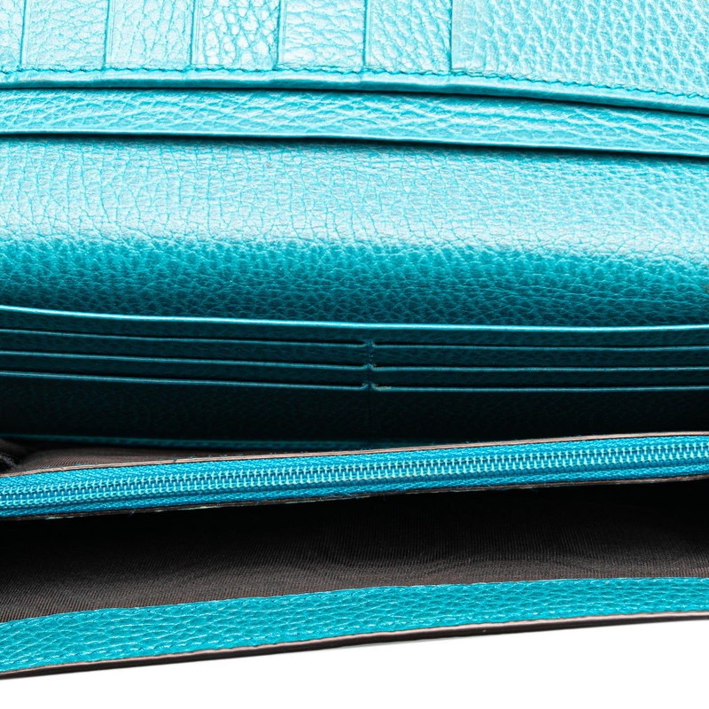 Gucci Blue Turquoise Leather Coin Purse/Coin Case