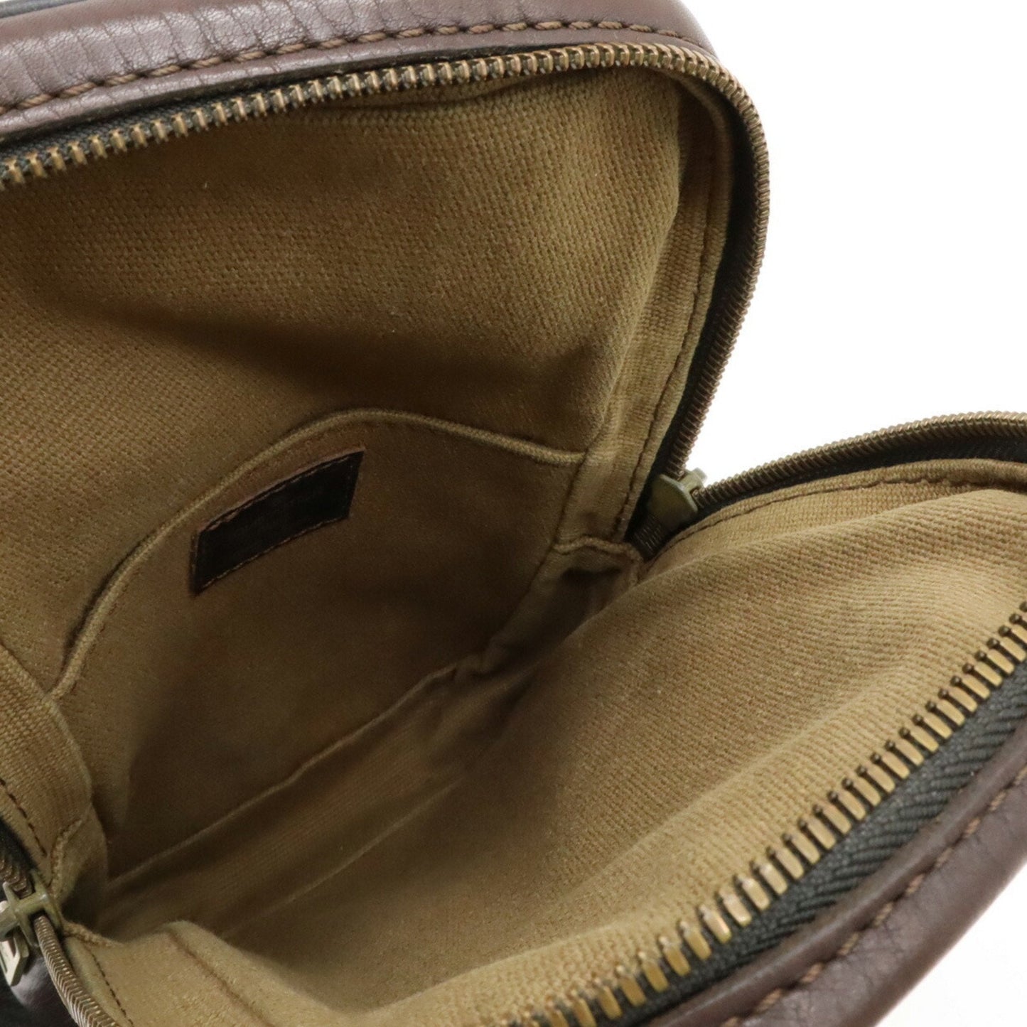 Louis Vuitton Coffee Leather Shoulder Bag Sling Bag