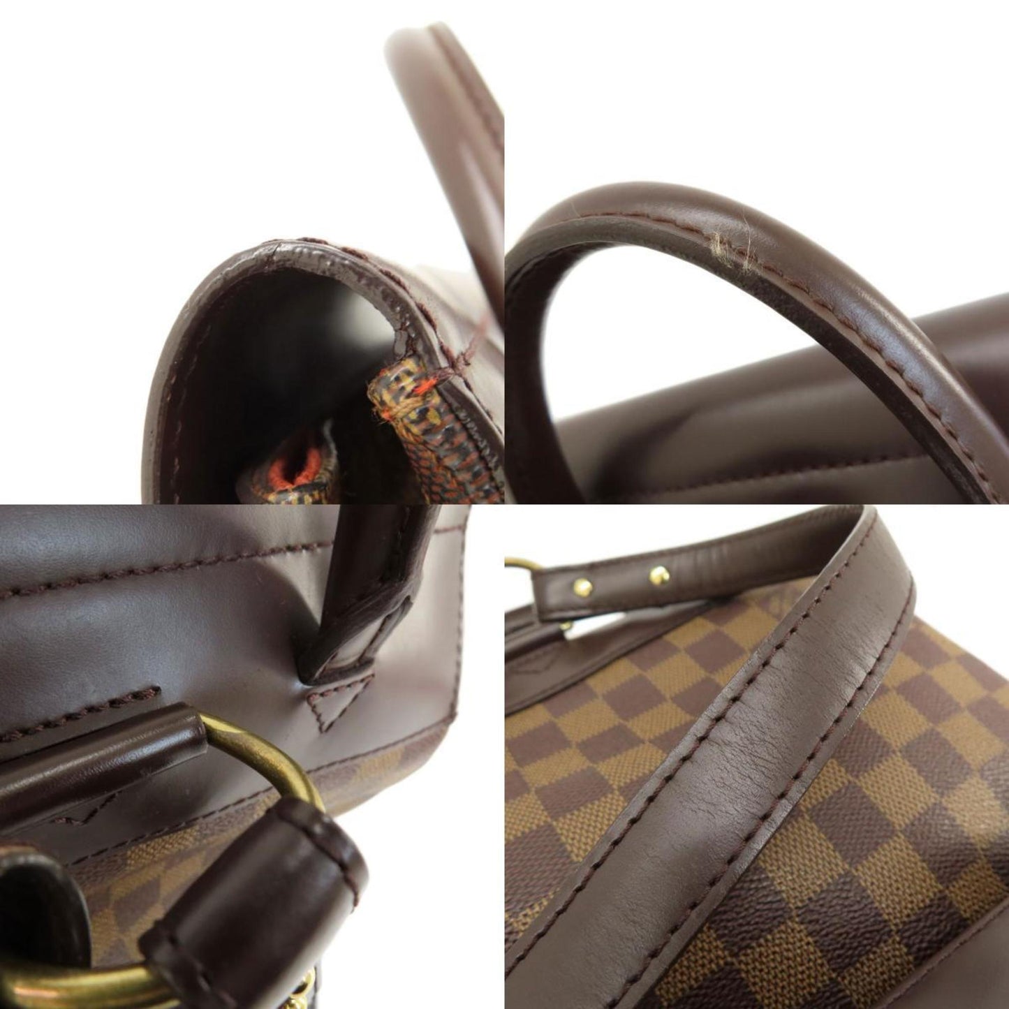 Louis Vuitton Damier Canvas Ebene Damier Canvas Backpack